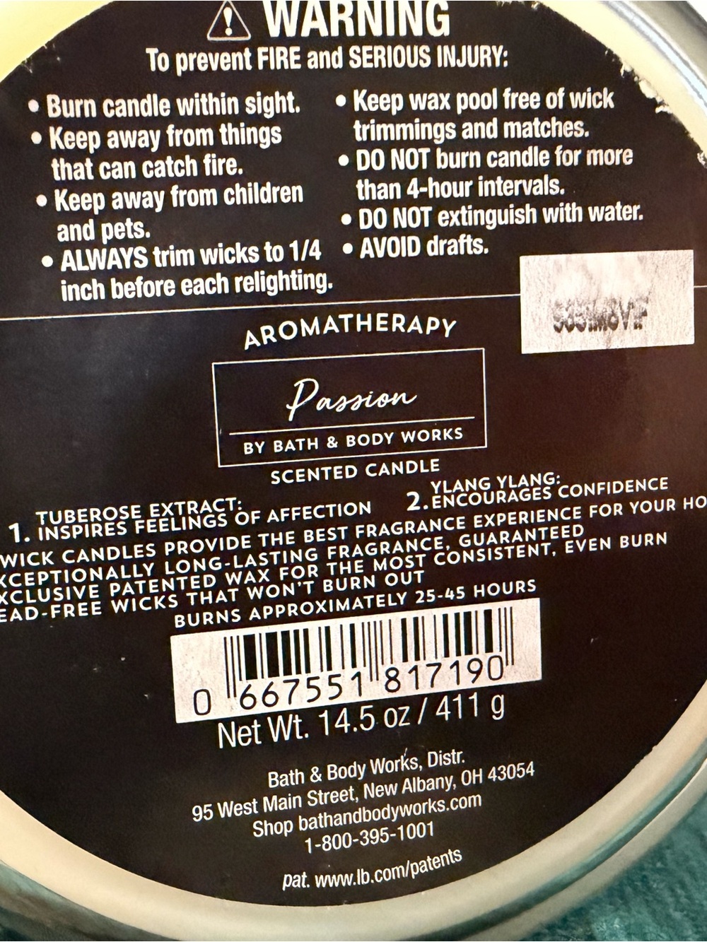 Bath & Body Works Aromatherapy Passion Candle - Picture 3 of 3